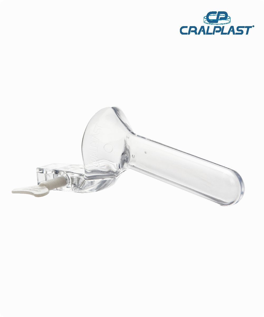 Espéculo vaginal descartável estéril médio